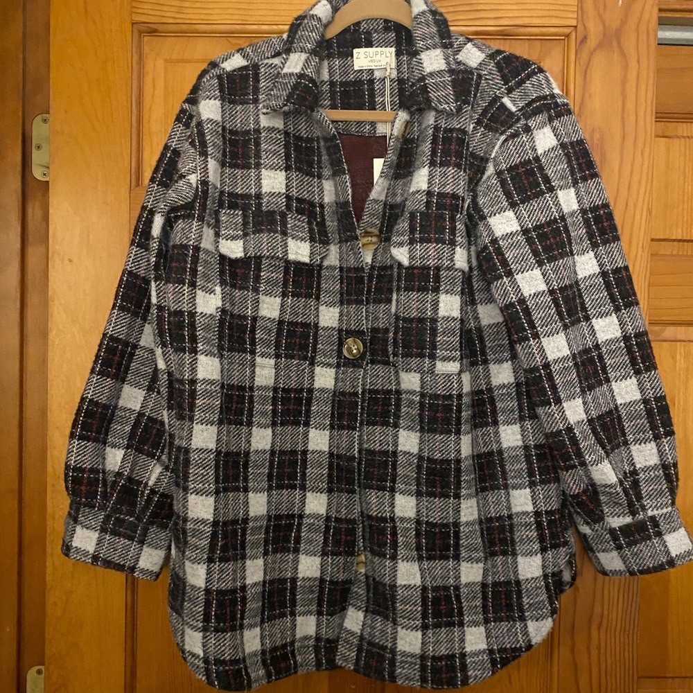 Z Supply Plaid Shacket
